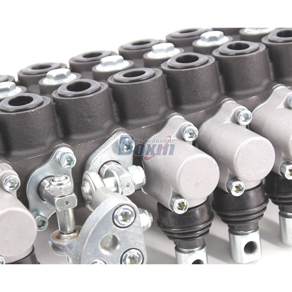 HSW50 Series 8 Spool Hydraulic Monoblock Valve for Mobile Equipment detail image